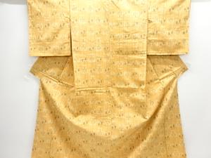 未使用品　遠州椿織り出し手織り紬着物